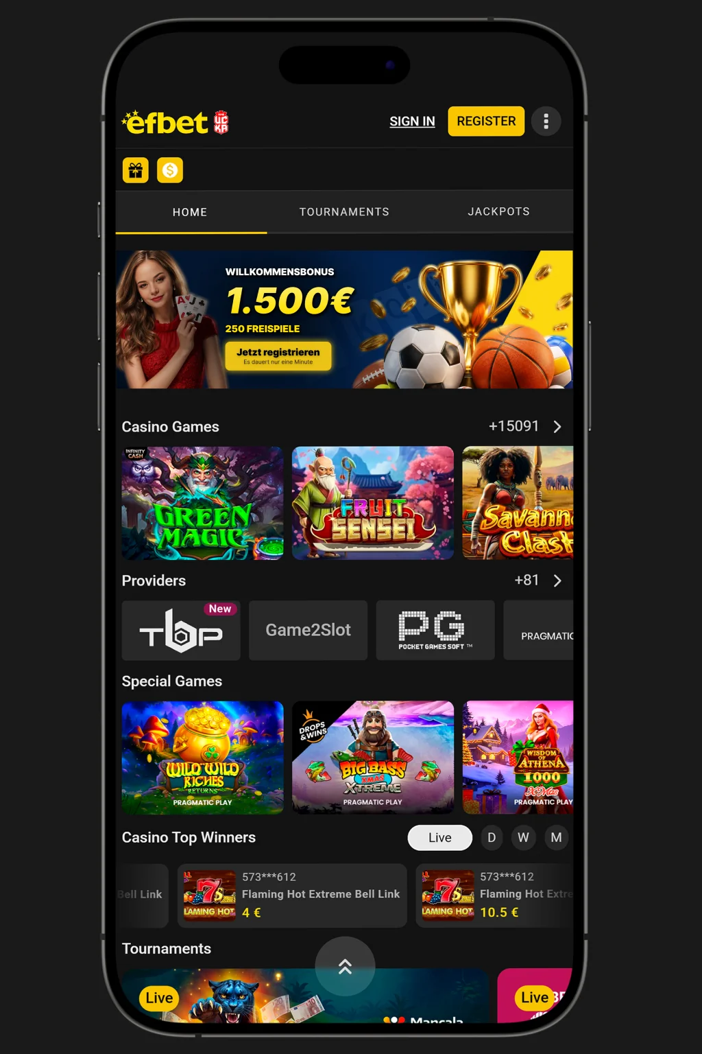Efbet Mobile App für iOS