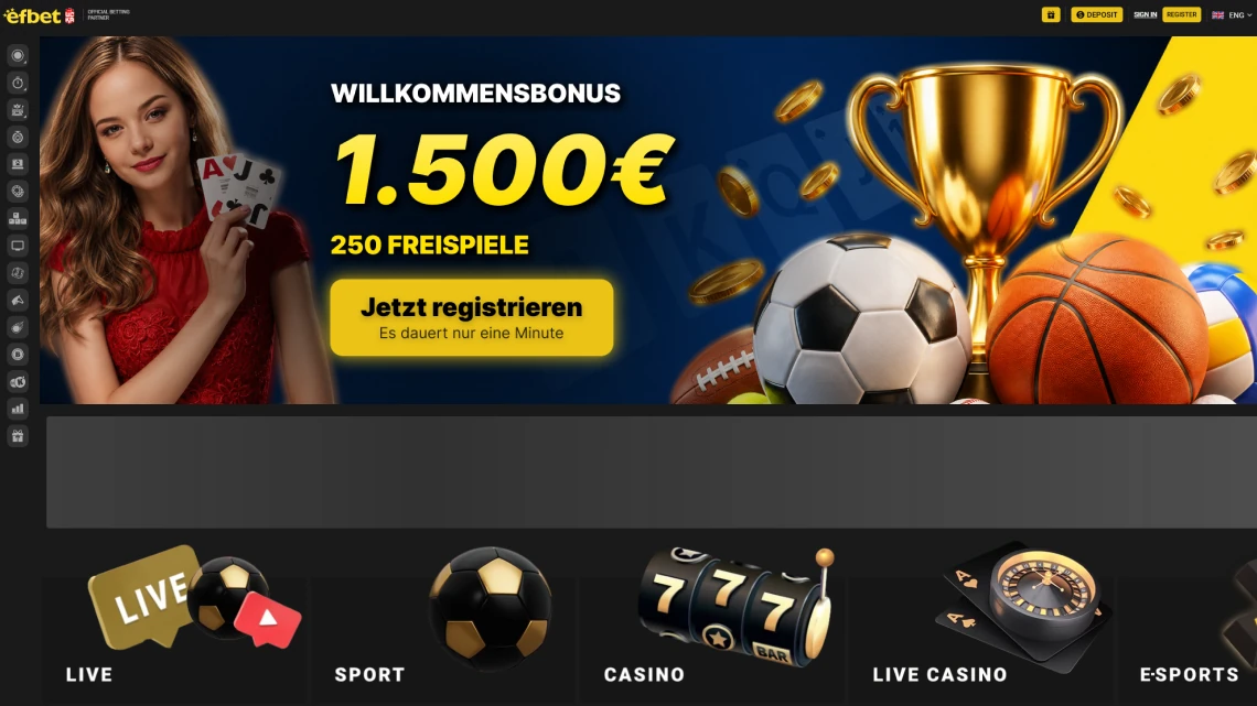 efbet Spiele und Willkommensbonus